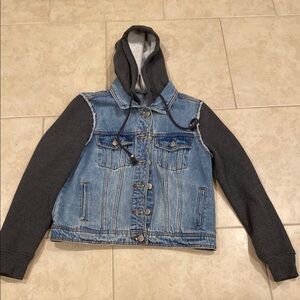 Aeropostale Blue Denim Jacket with Gray Accents